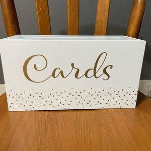 Cards box for wedding. Used once.